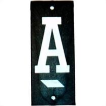 Letra Retangular Pvc ''A'' Caiado - Kit C/25
