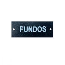 Letra Retangular Pvc ''Fundos'' Caiado ./ Kit Com 25 Peças