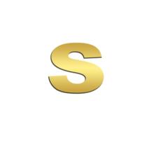 Letra S Potência Para NTG Inox Dourado Letra S Potência Para NTG Inox Dourado