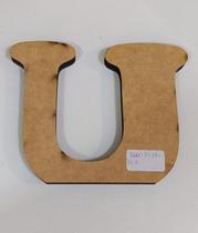 Letra U em Mdf Cru para Decoração Letra U em Mdf Cru para Decoração