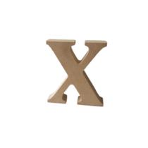 Letra X 9cm de altura mdf 18mm