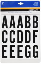 Letras adesivas Hillman 842282 Pacote de 2 cm em preto/branco