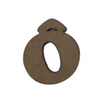 Letras com Acento para Aplique Artesanato 2,5cm Kit 10un Mdf Madeira