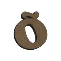 Letras com Acento para Aplique Artesanato 2,5cm Kit 10un Mdf Madeira