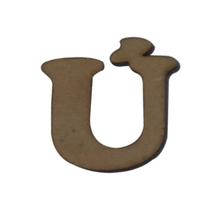 Letras com Acento para Aplique Artesanato 2,5cm Kit 10un Mdf Madeira