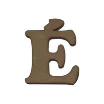 Letras com Acento para Aplique Artesanato 2,5cm Kit 50un Mdf Madeira