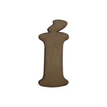 Letras com Acento para Aplique Artesanato 2,5cm Kit 50un Mdf Madeira