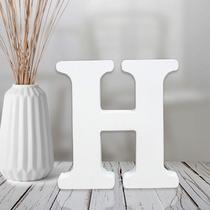 Letras de madeira AOCEAN 10cm brancas inacabadas para decoração de parede