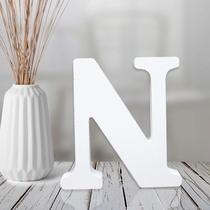 Letras de madeira AOCEAN 10cm brancas inacabadas para decoração de parede