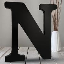 Letras de madeira AOCEAN 25 cm pretas inacabadas para decoração de Halloween Letras de madeira AOCEAN 25 cm pretas inacabadas para decoração de Halloween
