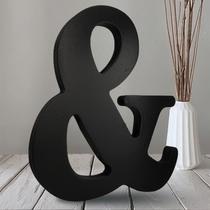 Letras de madeira AOCEAN 25 cm pretas inacabadas para o Halloween Letras de madeira AOCEAN 25 cm pretas inacabadas para o Halloween