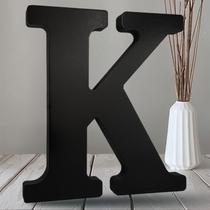 Letras de madeira artesanal AOCEAN 10" pretas inacabadas Letras de madeira artesanal AOCEAN 10" pretas inacabadas