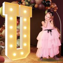 Letras de Marquee com Iluminação - 4 Pés - Para Decoração de Festa