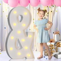 Letras de Marquee com Mosaico Iluminadas - 120cm (4 Pés) para Festa