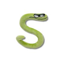 Letras de pelúcia Alfabeto Lore Letra do alfabeto S