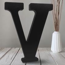 Letras decorativas de madeira AOCEAN Letras de madeira preta de 25 cm Letras decorativas de madeira AOCEAN Letras de madeira preta de 25 cm