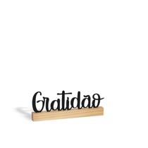 Letras decorativas Gratidão - cor preta