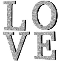 Letras decorativas Jetec Love Home Crystal Rhinestone x4 Letras decorativas Jetec Love Home Crystal Rhinestone x4