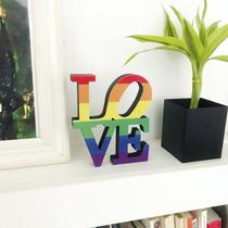 Letras decorativas Love Arco íris