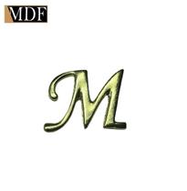 Letras do Alfabeto Apliques 2,22 X 2,56cm Zamac Dourado Letras do Alfabeto Apliques 2,22 X 2,56cm Zamac Dourado