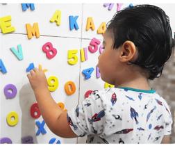 Letras E Números Brincando No Banho De Eva Educativo 77 Pçs - Mingone