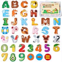 Letras e números do alfabeto magnético JoyCat para crianças