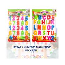 Letras e números educacionais magnéticos para crianças