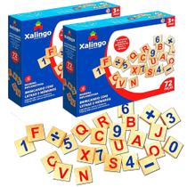 Letras e Números Educativo Didático Brincar e Jogar Montar Palavras e Contas 144pçs Letras e Números Educativo Didático Brincar e Jogar Montar Palavras e Contas 144pçs