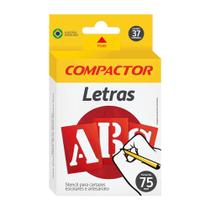 Letras e Números Vazados Compactor 75mm Stencil 37 peças