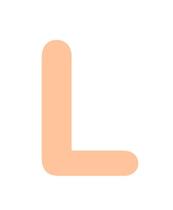 Letras em E.V.A - Pele