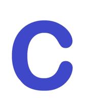 Letras em EVA Alfabeto Azul Royal - 14cm