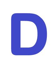 Letras em EVA Alfabeto Azul Royal - 14cm