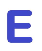 Letras em EVA Alfabeto Azul Royal - 14cm