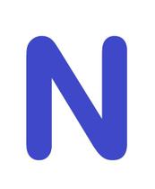 Letras em EVA Alfabeto Azul Royal - 14cm