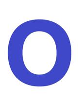 Letras em EVA Alfabeto Azul Royal - 14cm