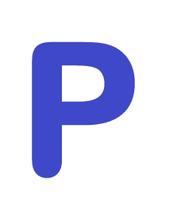 Letras em EVA Alfabeto Azul Royal - 14cm
