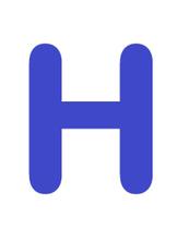 Letras em EVA Alfabeto Azul Royal - 14cm