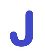 Letras em EVA Alfabeto Azul Royal - 14cm