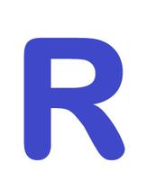 Letras em EVA Alfabeto Azul Royal - 14cm