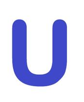 Letras em EVA Alfabeto Azul Royal - 14cm