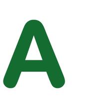 Letras em EVA Alfabeto Verde Escuro - 14cm