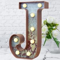 Letras LED para festas iluminadas Elnsivo Industrial Vintage Style