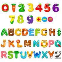 Letras maiúsculas e números magnéticos SpriteGru 39 peças