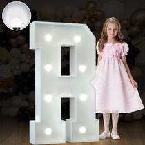 Letras marquee imprsv 90 cm de altura Light Up R White Decoração de festa Letras marquee imprsv 90 cm de altura Light Up R White Decoração de festa