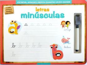 Letras minúsculas - escreva apague e repita