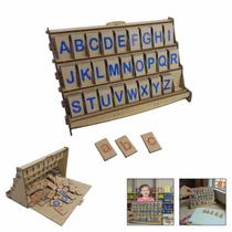 Letras Móveis Educativas Alfabetização Completo Estojo 130pc
