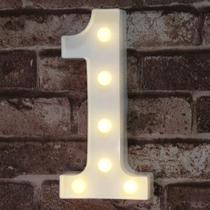 Letras numéricas decorativas com iluminação LED Pooqla (1) branca