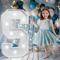 Letras para festas Bugame 90 cm de altura Cool White Light Up S Letras para festas Bugame 90 cm de altura Cool White Light Up S