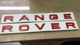 Letras Range Rover Evoque (VERMELHO BRILHANTE).