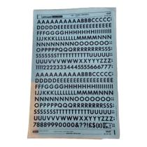 Letraset Decalque 25 X 38cm Letras Adesivas 11,9mm Altura Letraset Decalque 25 X 38cm Letras Adesivas 11,9mm Altura